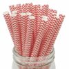 red paper boba straw