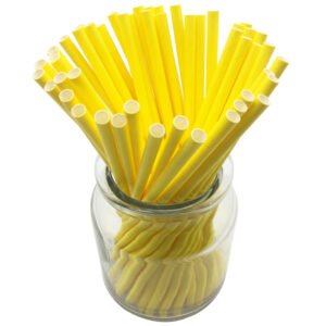 yellow jumbo paper straw